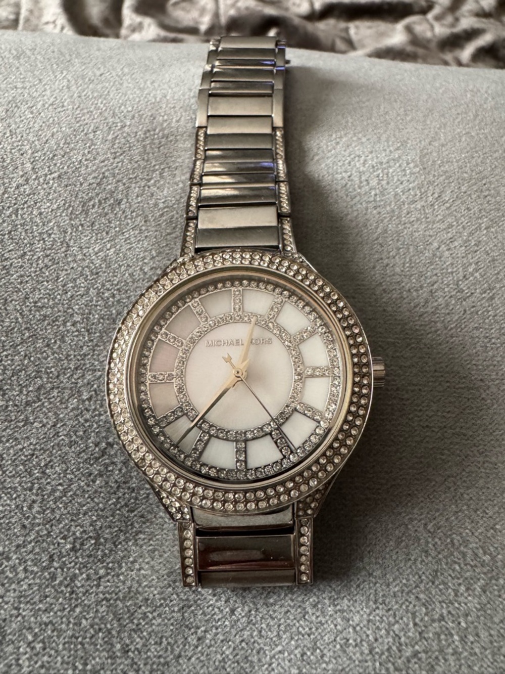 Michael Kors Silver Women’s Watch Kerry Collection - Crystal Bezel MK-3311